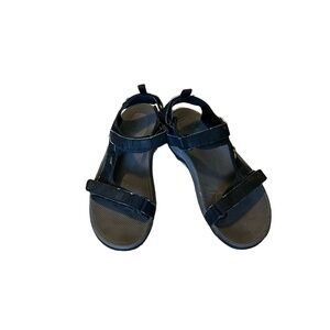 Teva Sandals Mens Size 10 Black Outdoor Activewear Adjustable Straps Open‎ Toe